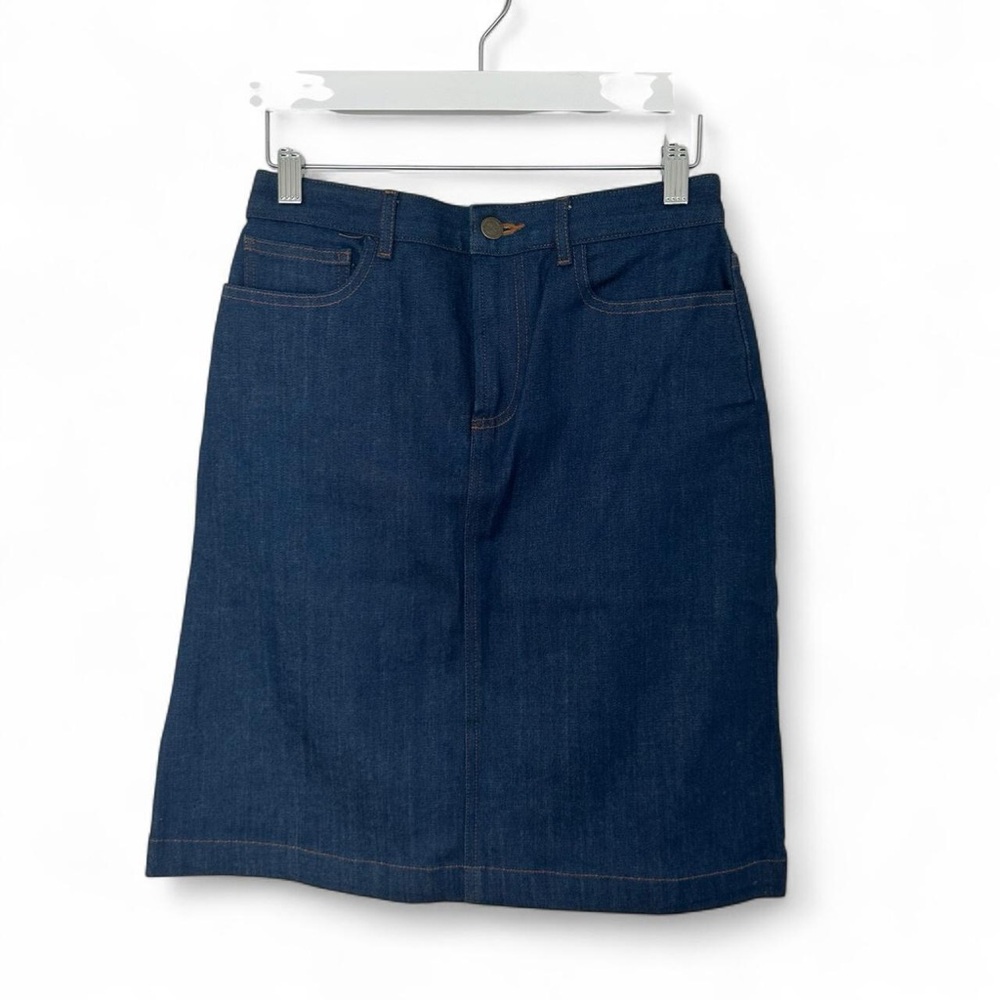 A.P.C. Dark Blue Pencil Skirt